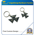 Custom Triangle Shape Metal Key Chain